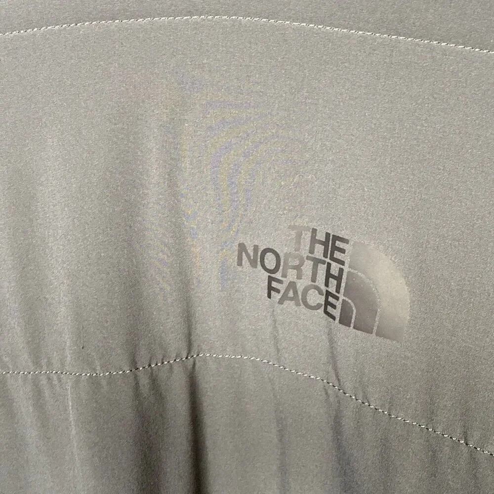 The North Face Mountain Sweatshirt Pullover Mens 2XL 1/4 Snap Neck Quilted Gray